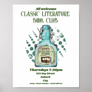 Poster Shakespeare Macbeth Book Club
