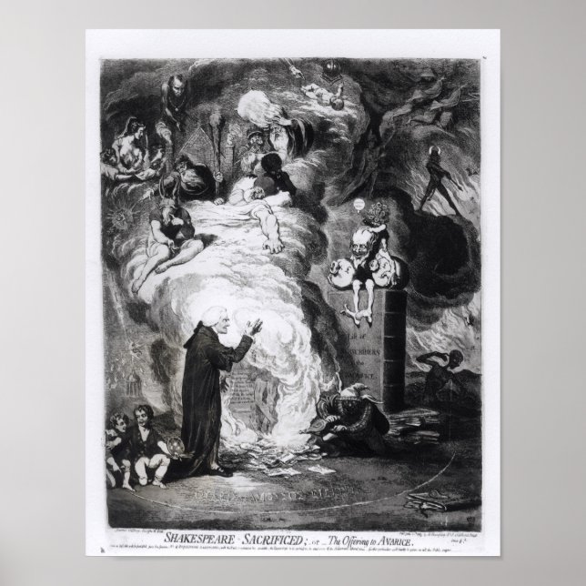 Pôster Shakespeare sacrificado, ou A oferta de (Frente)