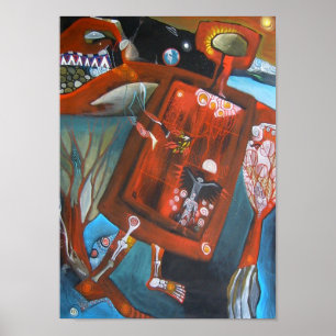 PÔSTER SHAMAN ANTIGO DO CORVO