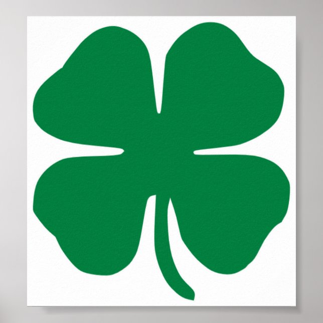 Poster Shamrock irlandês (Frente)