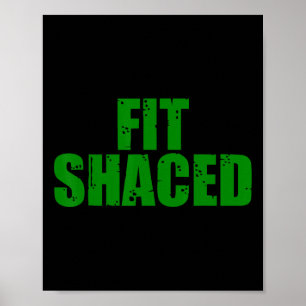 Poster Shamrock irlandês Shaced ajustado Shamrock 2024
