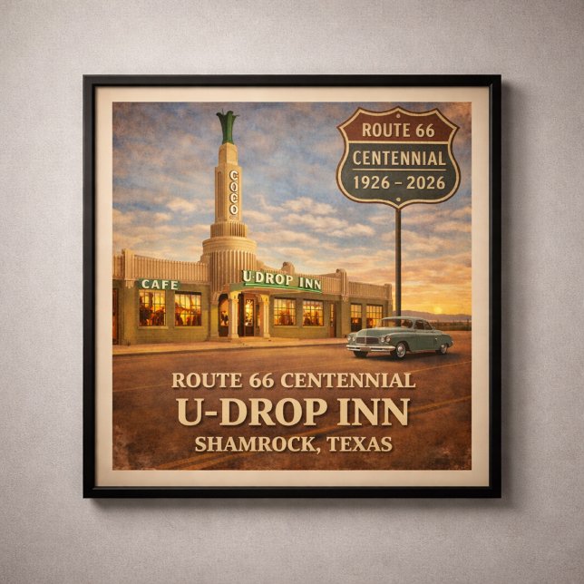 Poster Shamrock Texas Route 66 Inn (Criador carregado)