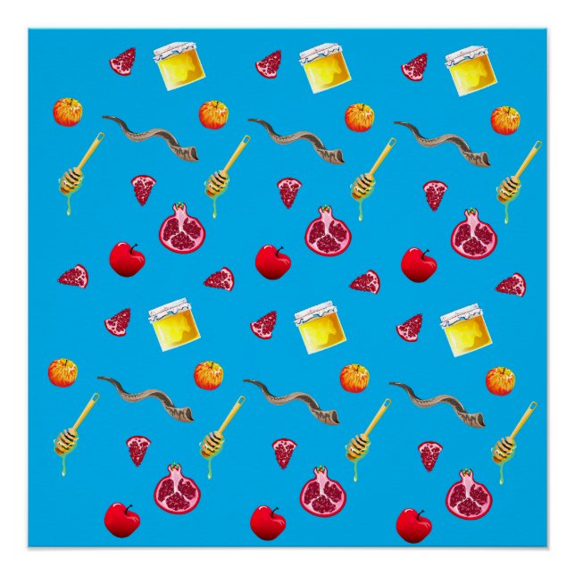 Pôster shana tova, shana tova rosh hashanah, shanah tovah (Frente)