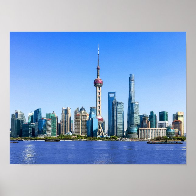 Poster Shanghai Skyline (Frente)