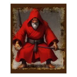 Pôster Shaolin Master Fantasy Art