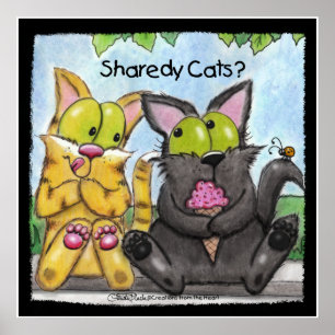 Poster Sharedy Cats - Bobo e Tig