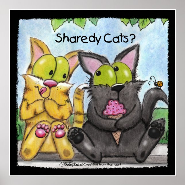 Poster Sharedy Cats - Bobo e Tig (Frente)
