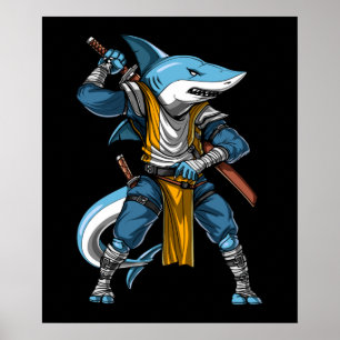 Poster Shark Ninja Samurai