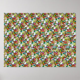 Poster SHARK STEREOGRAM 16" x 12", Semi-Gloss, No Frame