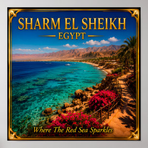 Poster Sharm El Sheikh Egito Mar Vermelho