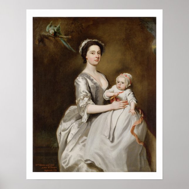 Poster Sharpe e Child, 1731 (óleo na canvas) (Frente)