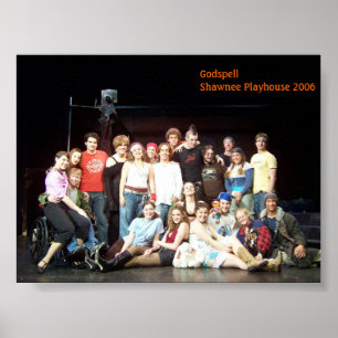 Pôster Shawnee Playshouse 2006 de Godspell moldado