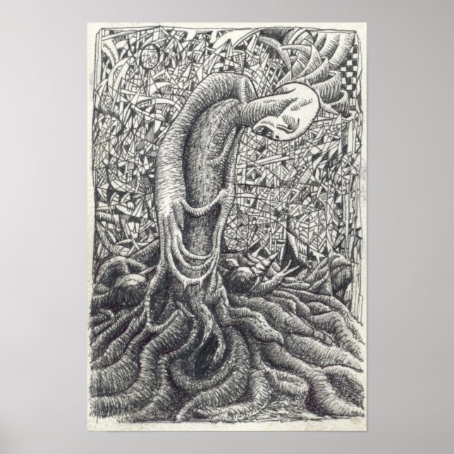 Poster Shayol, desenho de tinta (Frente)