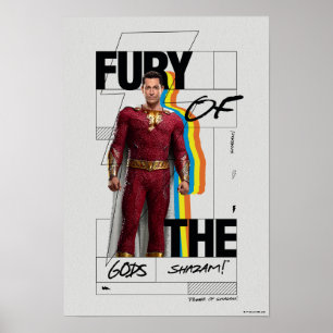 Poster SHAZAM! Fury of the Gods   Arte do estilo de álbum