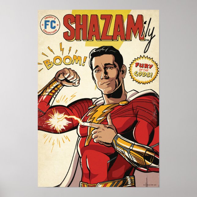 Poster SHAZAM! Fury of the Gods | Cobrir SHAZAMily Comic (Frente)