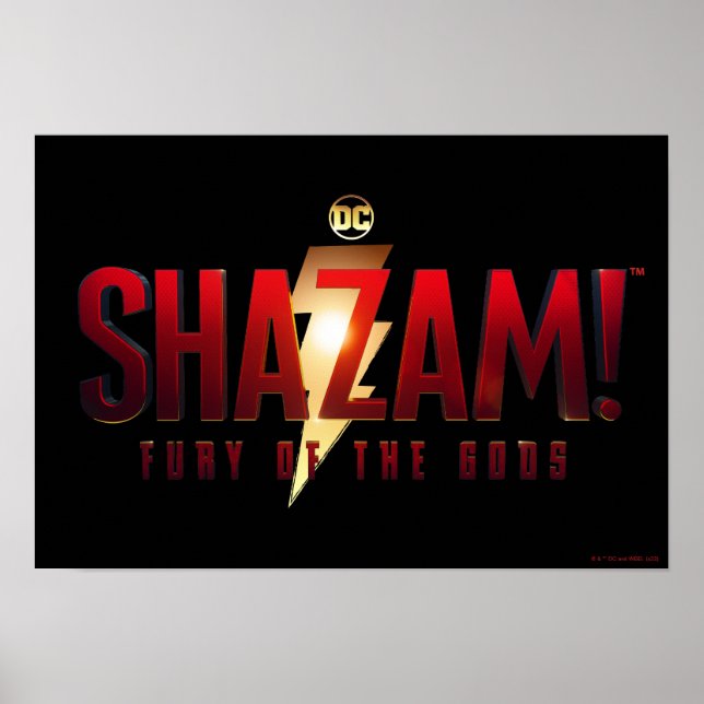 Poster SHAZAM! Fury of the Gods | Fury of the Gods Logo (Frente)