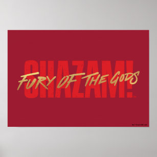 Poster SHAZAM! Fury of the Gods   Logotipo do marcador do