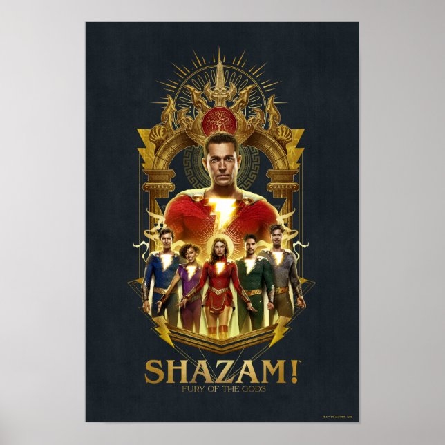 Poster SHAZAM! Fury of the Gods | Ornamentado SHAZAMily F (Frente)