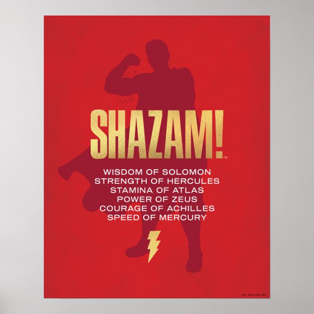 Poster SHAZAM! Fury of the Gods | Silhueta flexível (Frente)