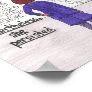 Pôster She Persisted (Childfree) 8.5x11