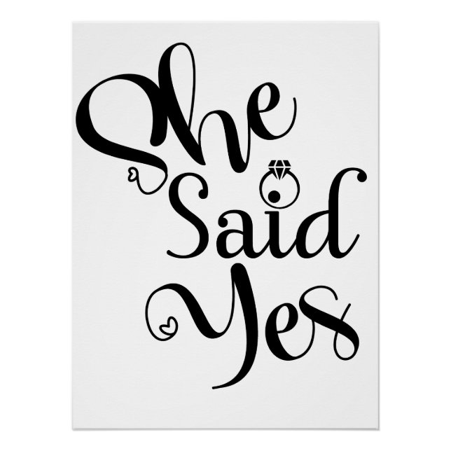Pôster She Said Yes (Frente)