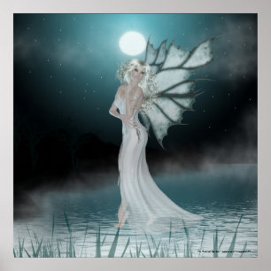 Pôster She Walks on Water - Fantasy Fae Print/Poster