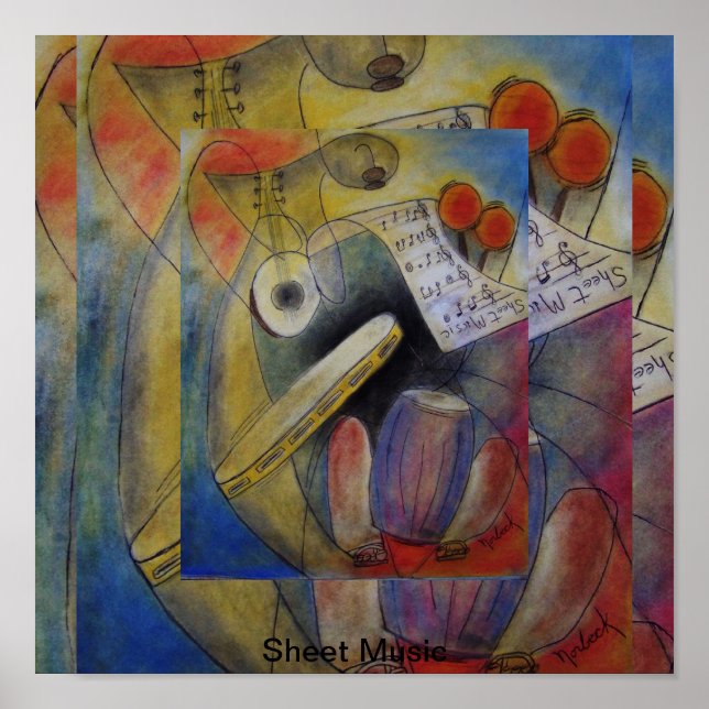 Poster Sheet music (Frente)