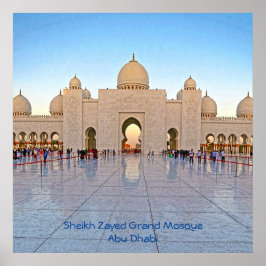 Poster Sheikh Zayed Grand Mosque Plaza
