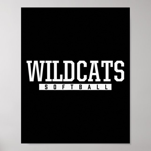 Poster Shelby County Wildcats Softll Hs  (Frente)