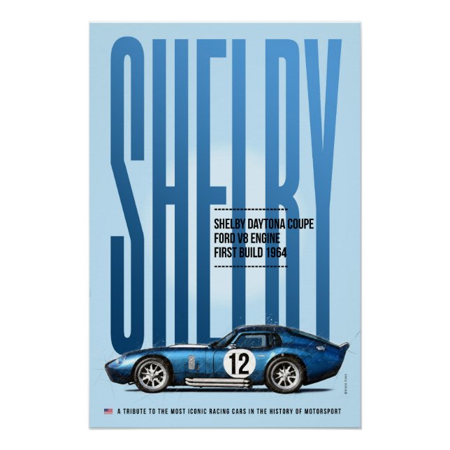 Pôster Shelby Daytona Coupe Tribute (Frente)