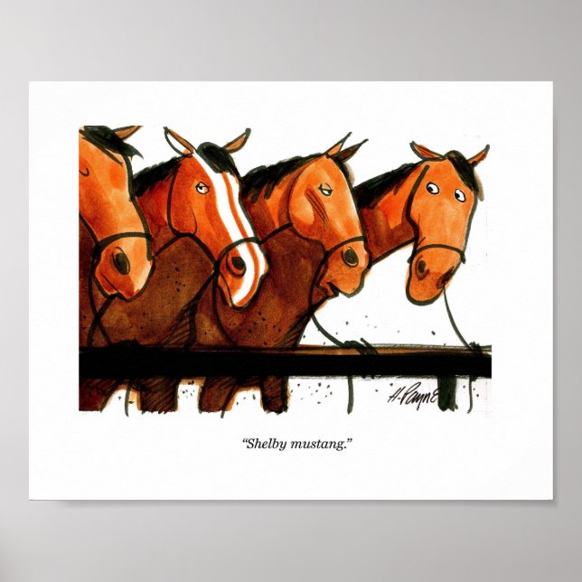 Pôster Shelby Mustang (Frente)