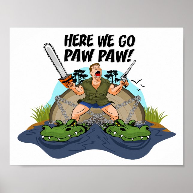 Poster Shelby The Swamp Man - Aqui Vamos Paw Paw (Frente)