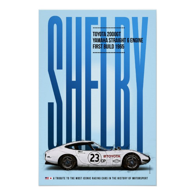 Pôster Shelby Toyota 2000GT Tribute (Frente)