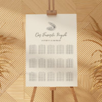 Shell Beach Ocean Wedding 15 Gráficos de Mesa