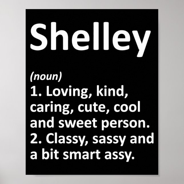 Poster Shelley Definition D Funny Birthday  (Frente)