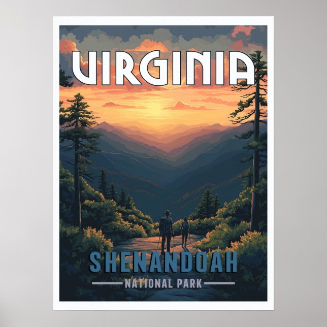 Poster Shenandoah National Park, Virgínia (Frente)
