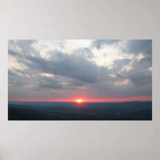 Poster Shenandoah Valley Sunset