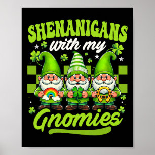 Poster Shenanigans Com Meus Gnomos Dias de São Patrícios
