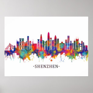 Poster Shenzhen China Skyline