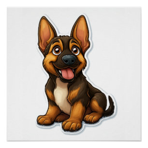 Pôster Shepard Puppy alemão