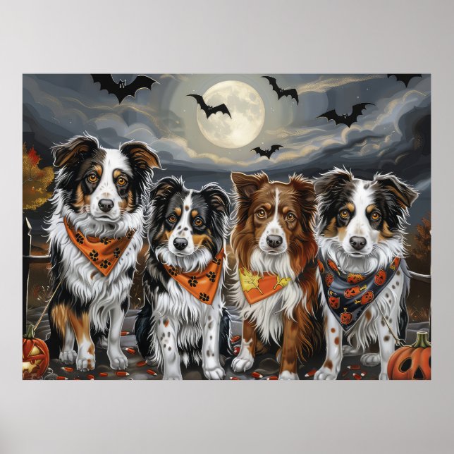 Poster Shepherd Halloween Spooky australiano (Frente)