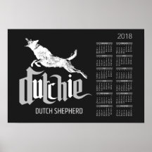 Shepherd Holandês - Calendário Holandês 2018