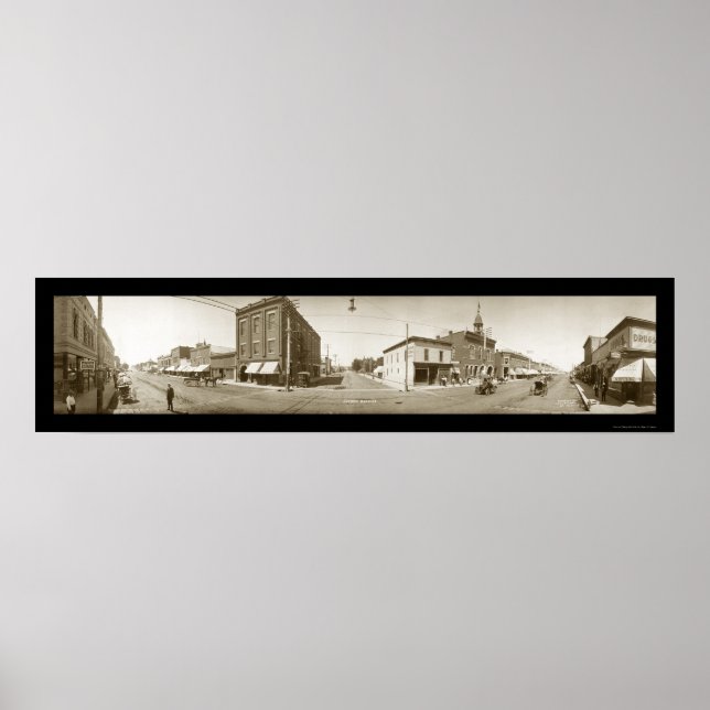 Poster Sheridan Wyoming Foto 1909 (Frente)