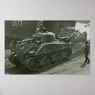 Pôster Shermans em Anzio