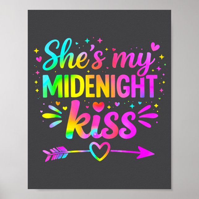 Poster She's My Midnight Kiss Happy New Year Couple Love  (Frente)