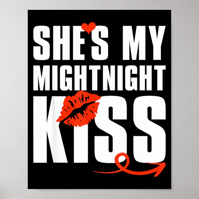 Poster She's My Midnight Kiss Happy New Year Matching Fun (Frente)