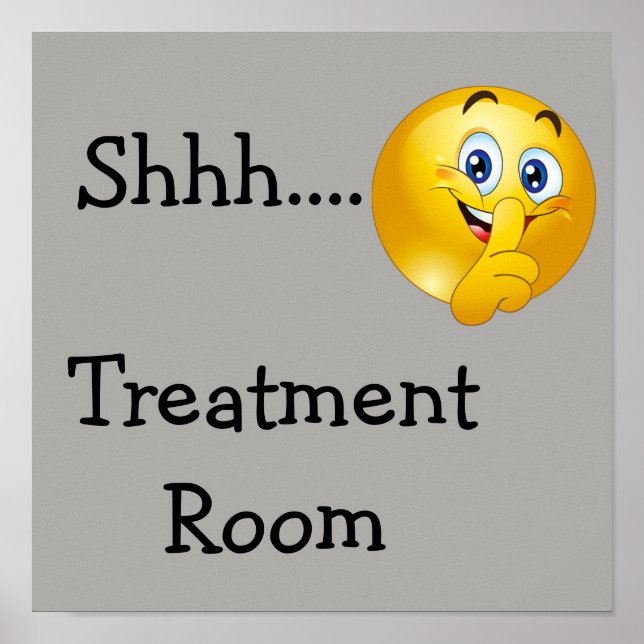 Poster Shh emoji (Frente)