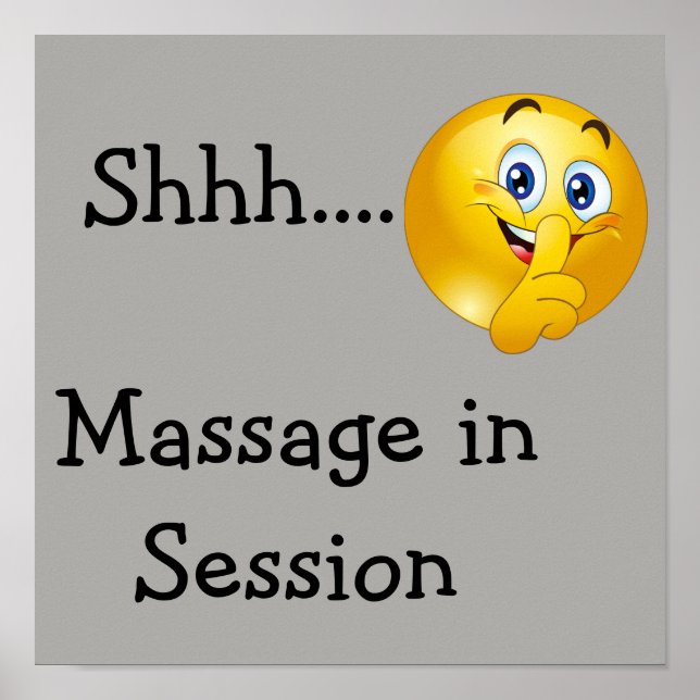 Poster Shh emoji (Frente)