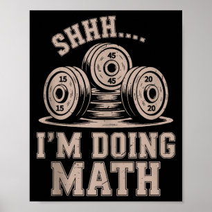 Poster Shhh Estou Fazendo Matemática Divertido Cristão Ac