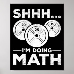 Poster Shhh, estou fazendo trem de Malhação de ginástica